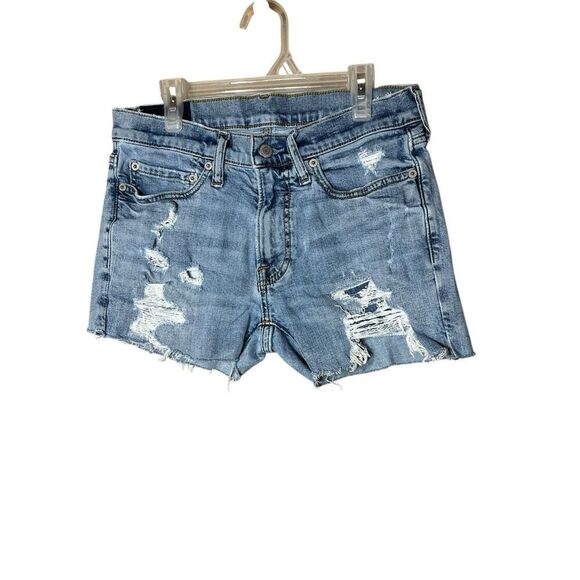 Abercrombie & Fitch Distressed Raw Hem Shorts Size 29 - Picture 2 of 9